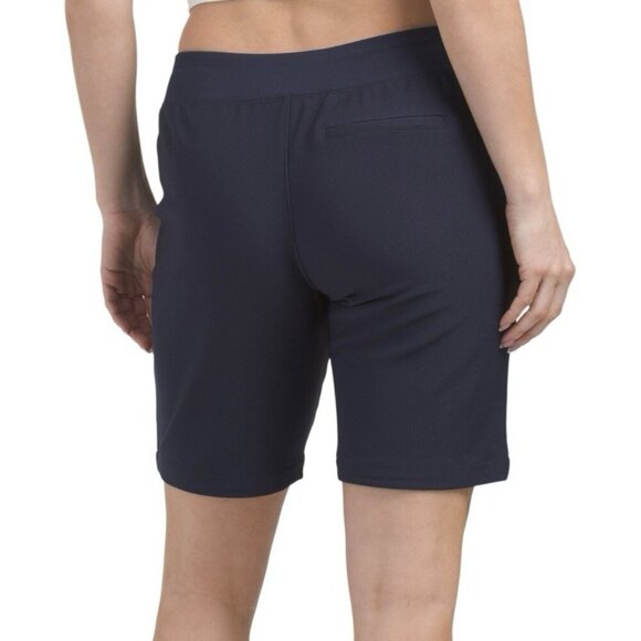 Tommy Bahama Women's Bermuda Shorts Size XS Navy Pull On Pockets 9 in Inseam NWT - Picture 2 of 14